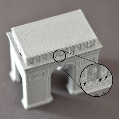 Buracos e lacunas entre os cantos das camadas